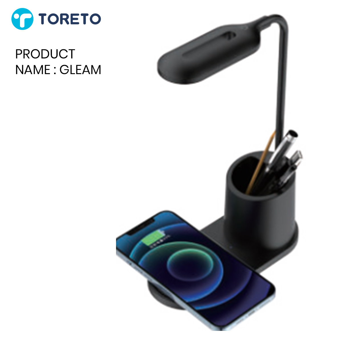 GLEAM DESK LAMP with wireless charging